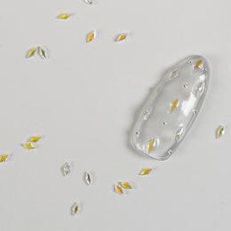D.nail クリスタルダイヤ イエローオーロラS 1.5×3mm 50P #38088