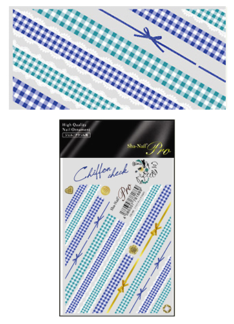 写ネイルPRO シフォンチェック G&N CHC-003