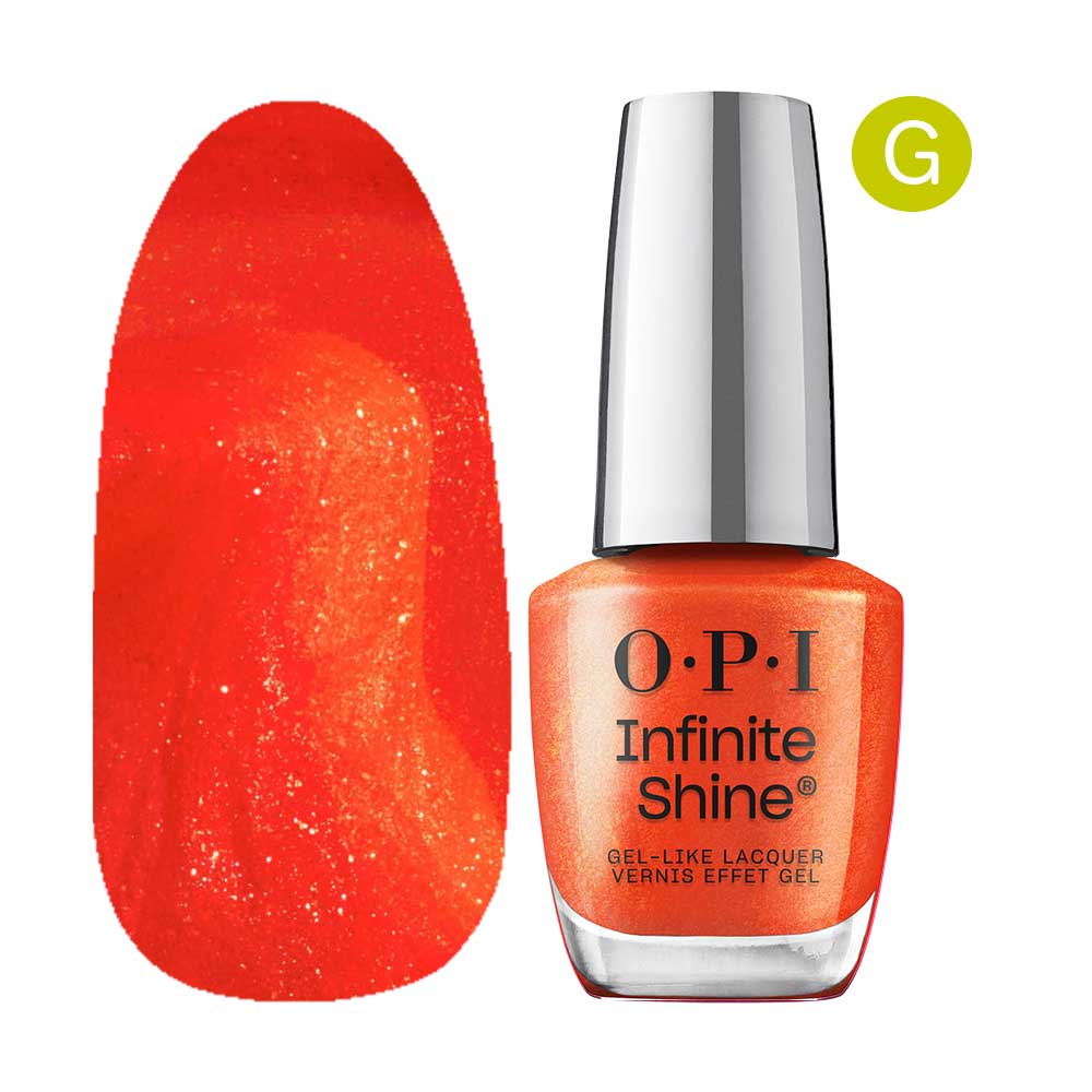 OPI インフィニットシャイン 15ml ISL202 ショックエムオレンジ