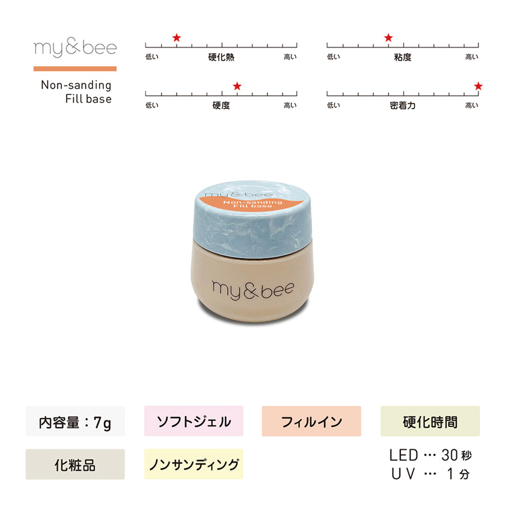 my&bee マイビー ノンサンディングフィルベース 7g CB-NSF7