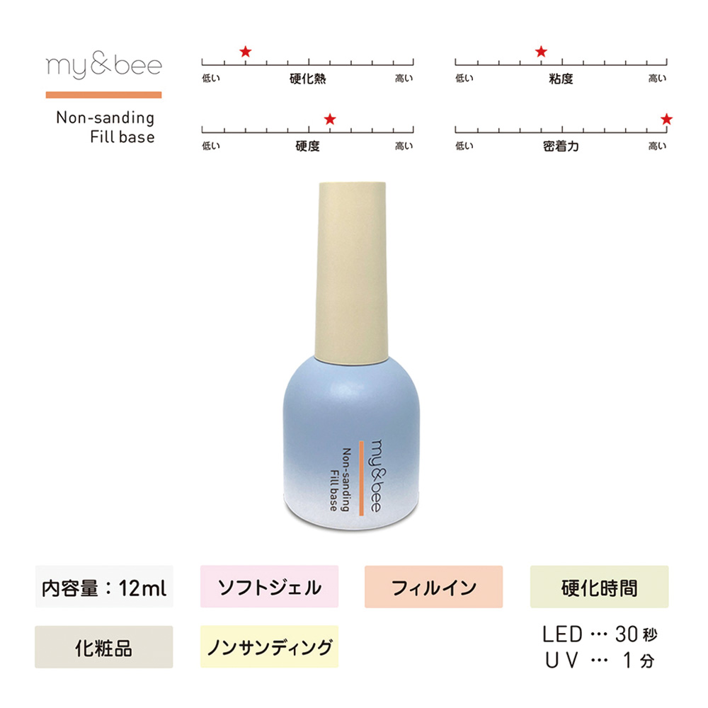 my&bee マイビー ノンサンディングフィルベース 12ml CB-NSF12