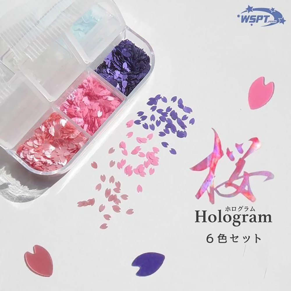 WSPT JAPAN 桜 ホログラム ケース入 6色セット