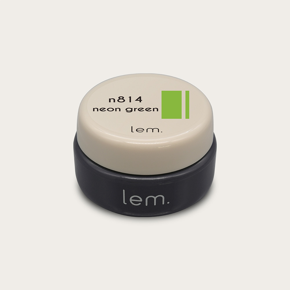 lem. カラージェル ペールネオンレトロ 3g n814 ネオングリーン
