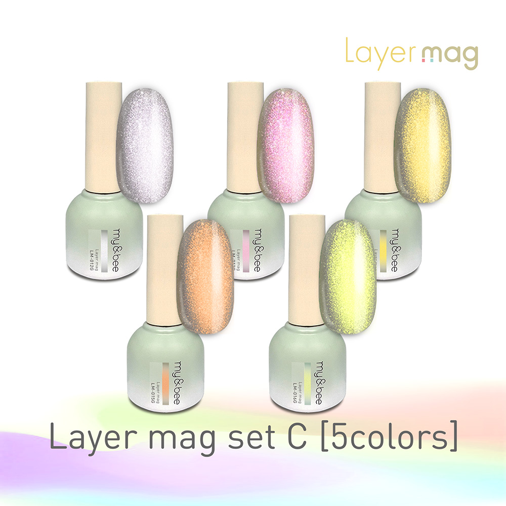 my&bee マイビー レイヤーマグセットC 5色 LM-SC