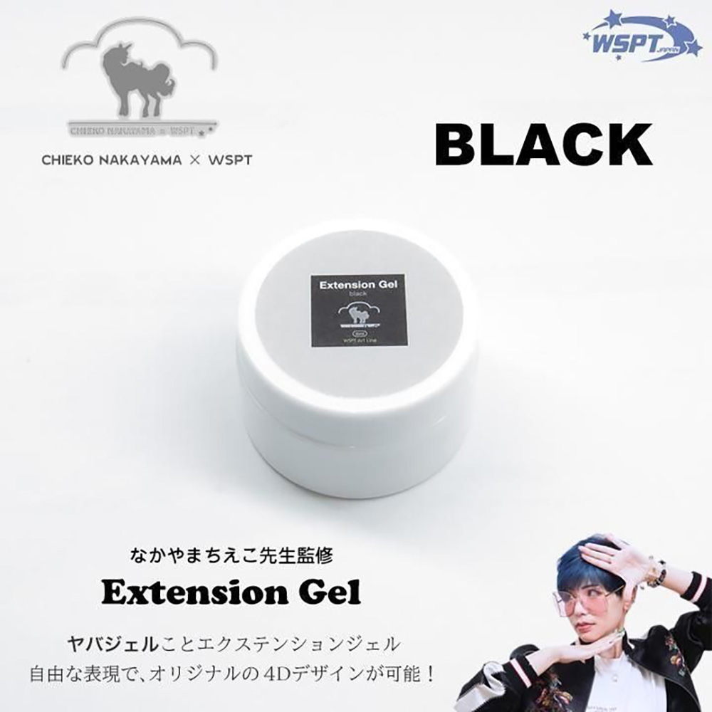 WSPT JAPAN なかやまちえこ先生監修 エクステンションジェル ブラック