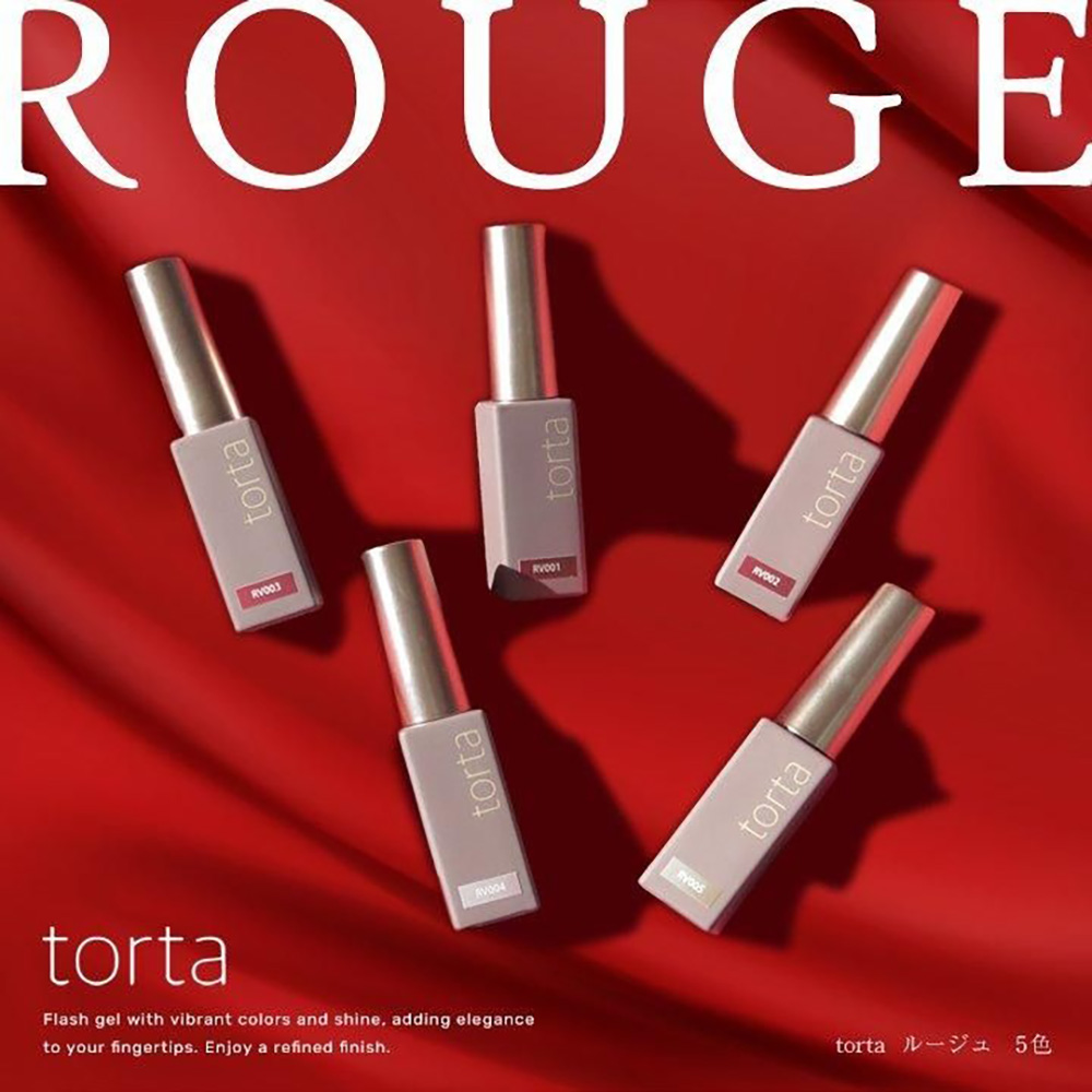 WSPT JAPAN トルタ マグネットジェル ルージュ 5ml 5色セット