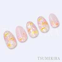 ツメキラ Sweet Ribbon Mix イエロー&オレンジ NN-YRS-005