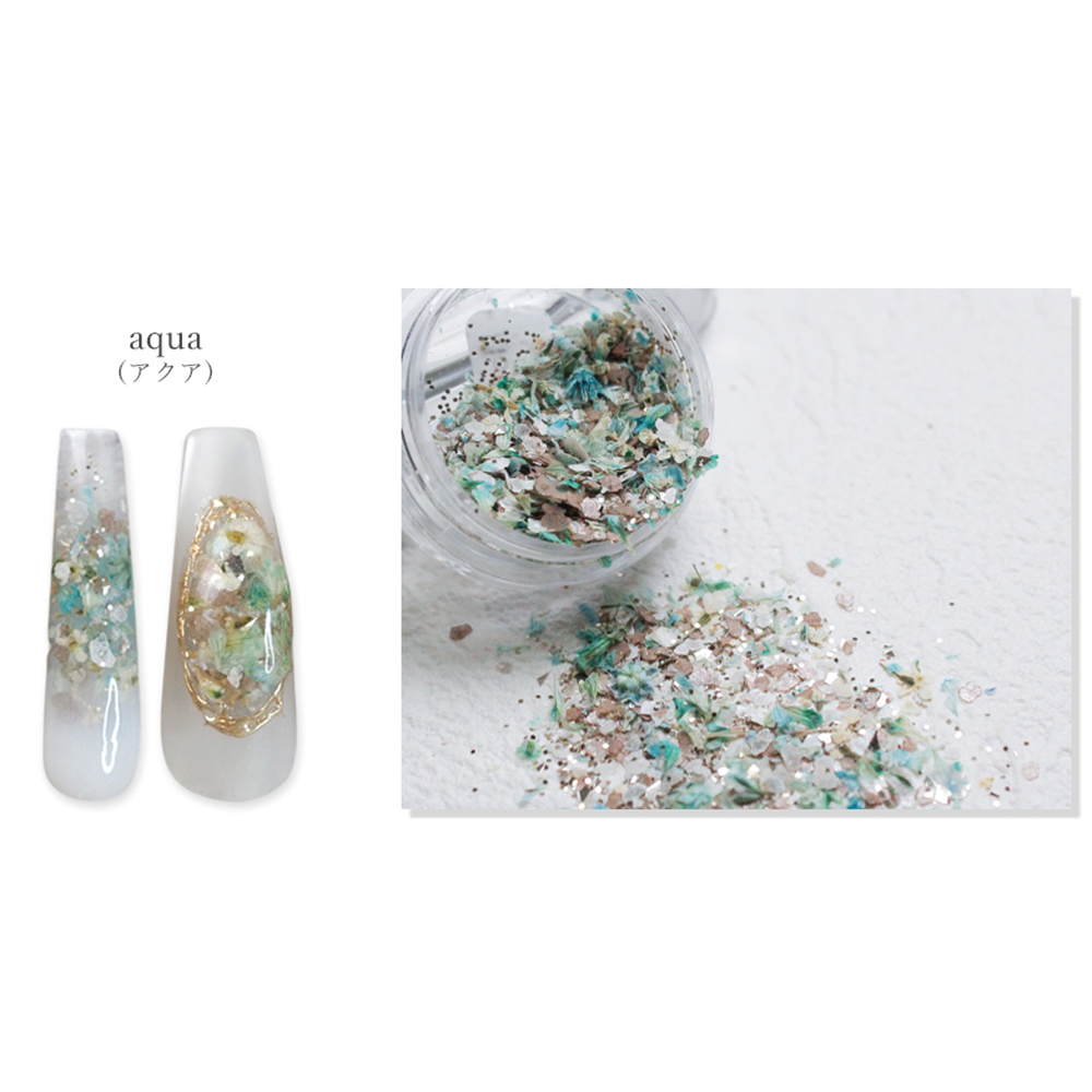 SMint エスミント フラワー フレーク2 約0.85g アクア