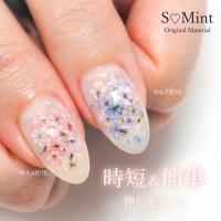 SMint エスミント レースフラワー グリッターシリーズ 約0.2g 4.コーラルピンク