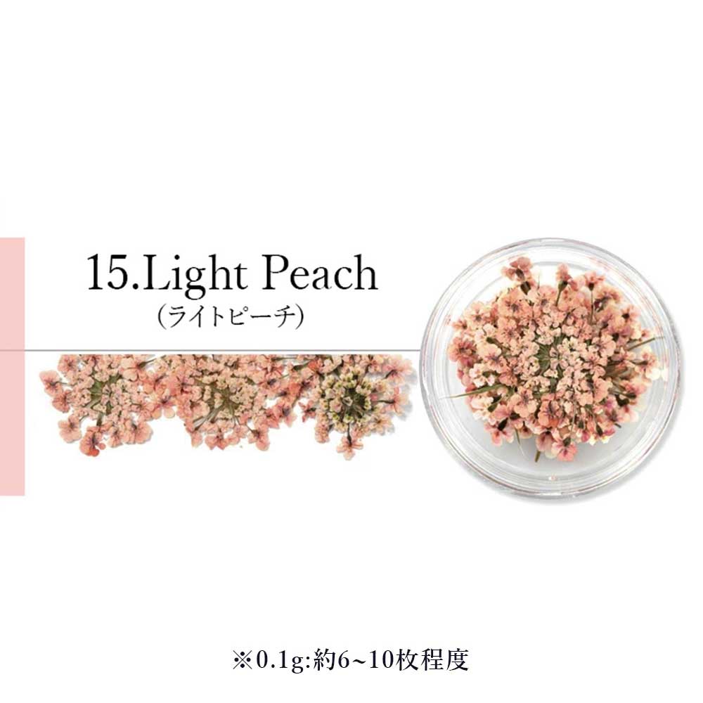 SMint エスミント レースフラワー 0.1g 15.ライトピーチ