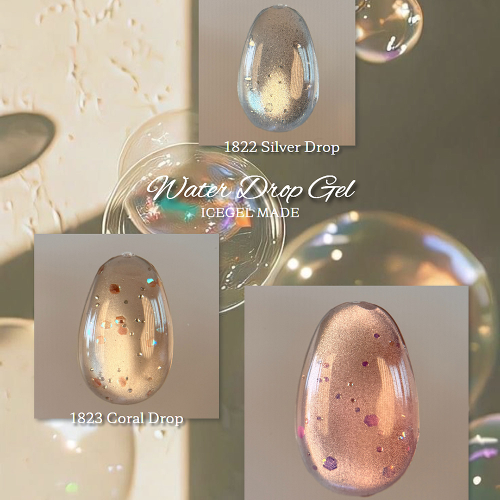 ICE GEL スターギャラクシージェル ウォータードロップ 3g 1822 シルバードロップ