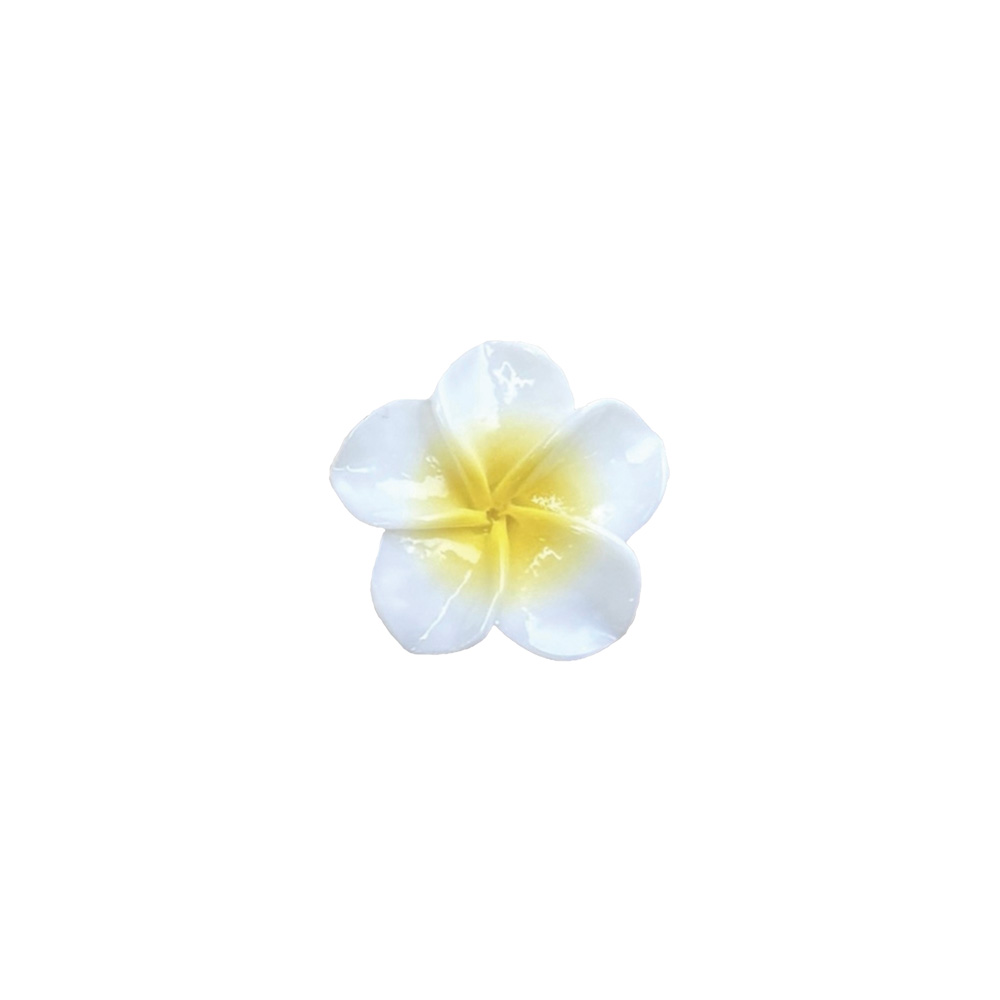マティエール プルメリア 25×25mm ホワイト 2P 4590