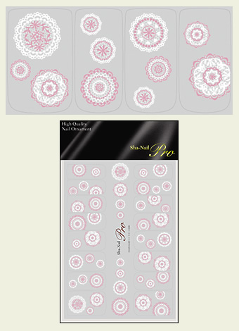 写ネイルPRO ドイリーレース スイトピーの花束 DL-007