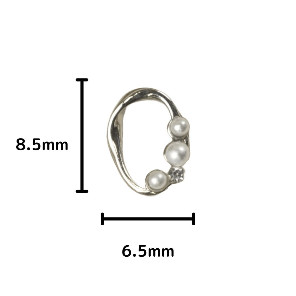 D.nail ジュエリービジューパーツ DS-57 8.5×6.5mm 10P #8297