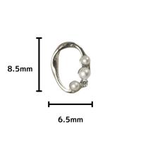 D.nail ジュエリービジューパーツ DS-57 8.5×6.5mm 10P #8297
