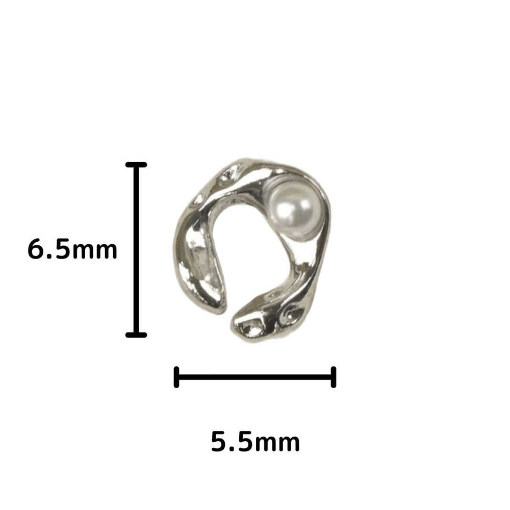 D.nail ジュエリービジューパーツ DS-58 6.5×5.5mm 10P #8298