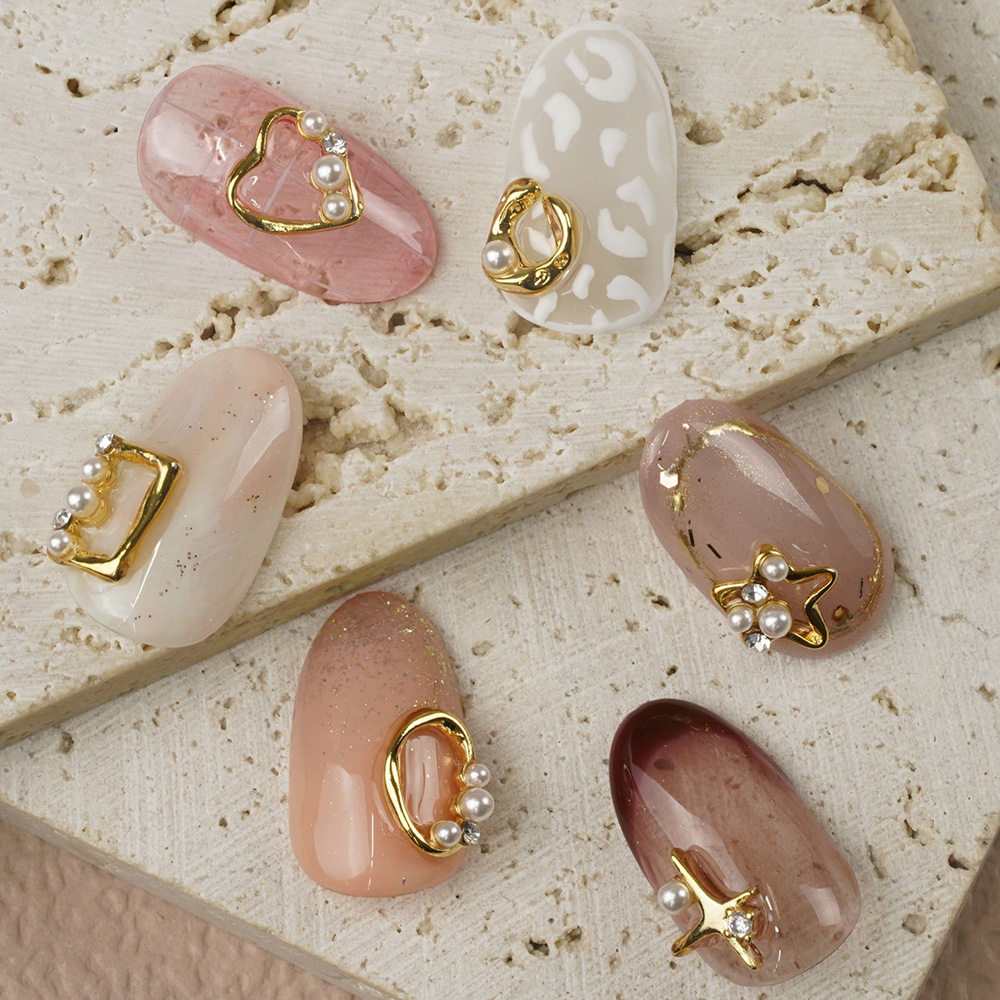 D.nail ジュエリービジューパーツ DM-113 8.5×7mm 10P #8302