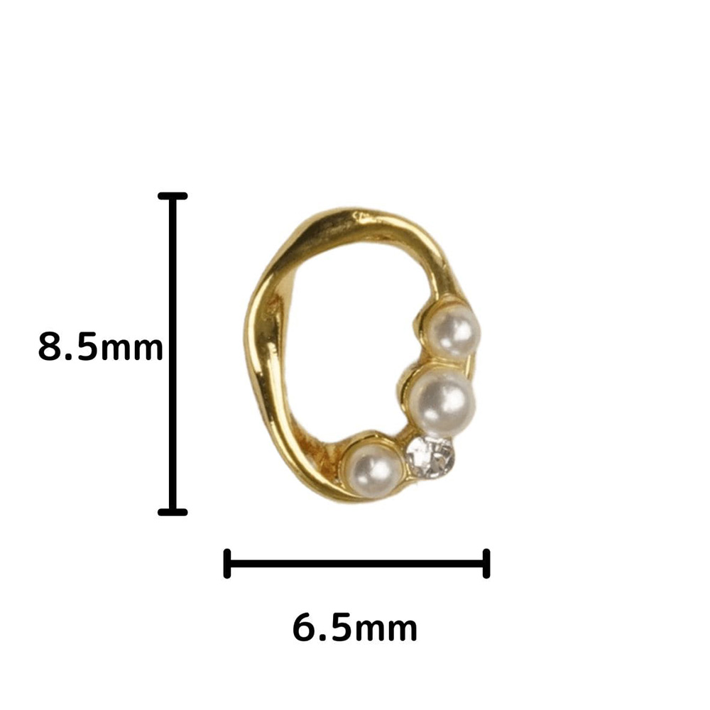 D.nail ジュエリービジューパーツ DM-115 8.5×6.5mm 10P #8304