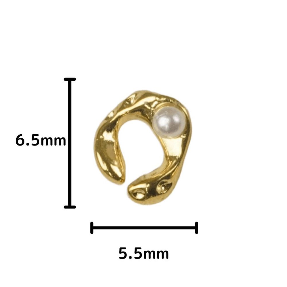 D.nail ジュエリービジューパーツ DM-116 6.5×5.5mm 10P #8305