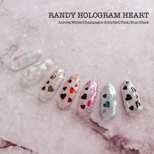KiraNail RANDY HOLOGRAM HEART ピンク HO-HEA-07
