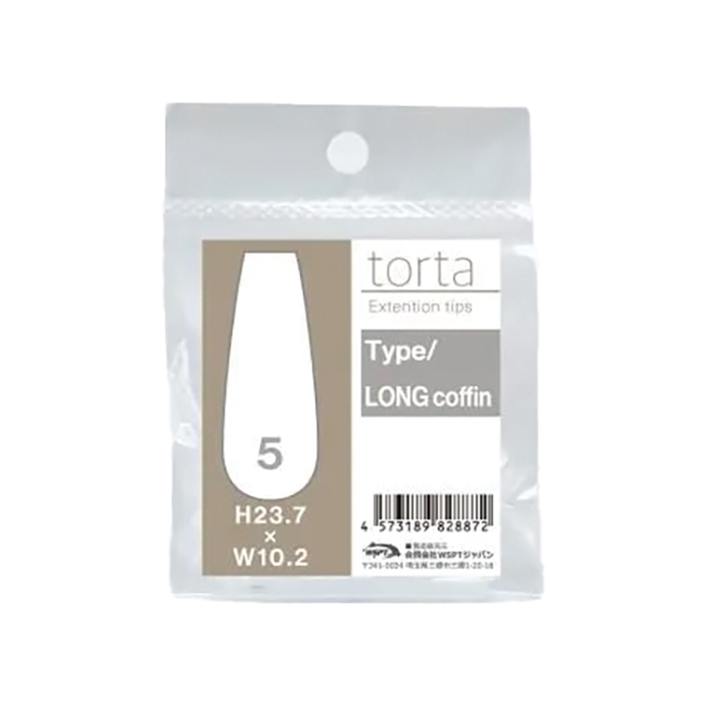 WSPT JAPAN トルタ エクステンションチップ ロングコフィン No.5 TOP2624