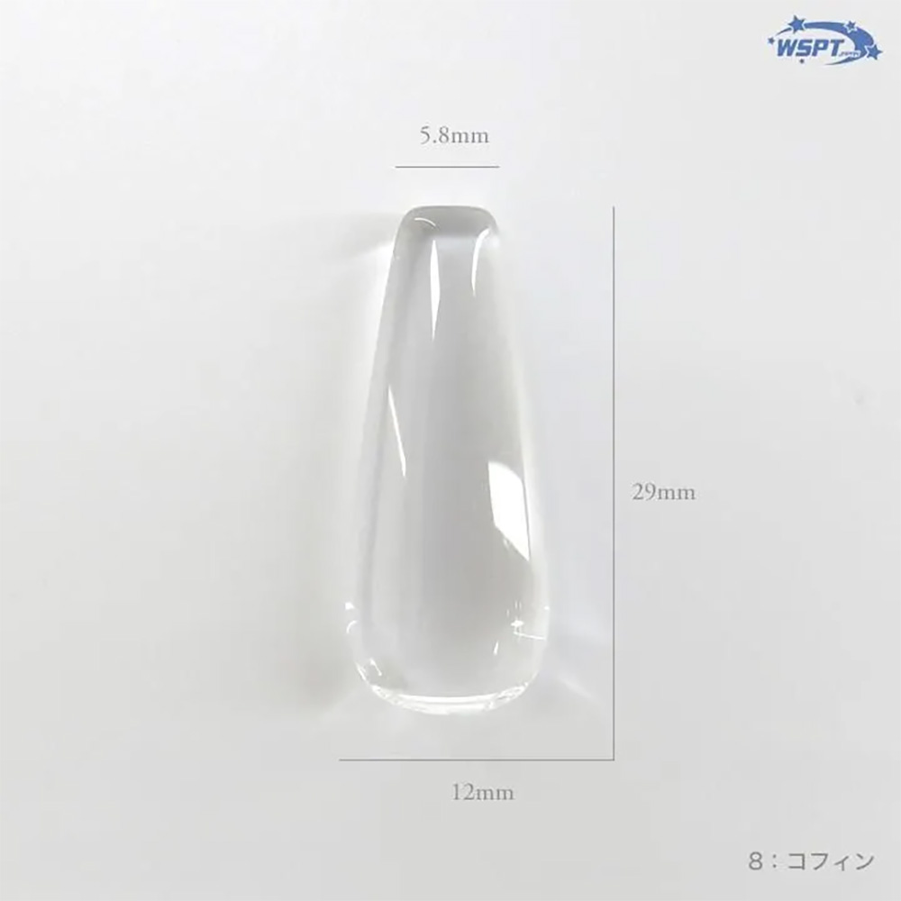 WSPT JAPAN ガラスディスプレイビーズ カボション OA41562ロングコフィンタイプ