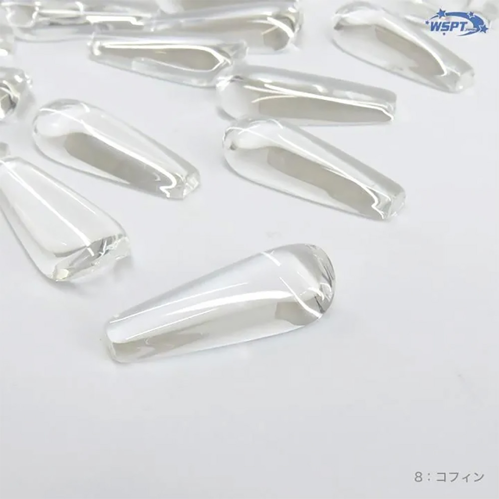 WSPT JAPAN ガラスディスプレイビーズ カボション OA41562ロングコフィンタイプ