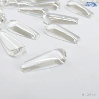 WSPT JAPAN ガラスディスプレイビーズ カボション OA41562ロングコフィンタイプ