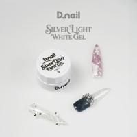 D.nail カラージェル 銀光ホワイト ジェル 3g #38125