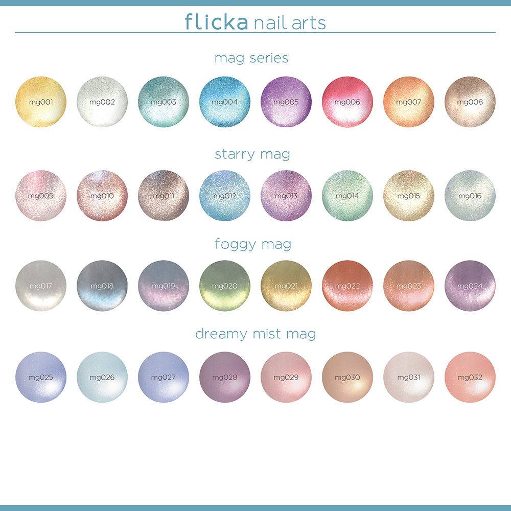●flicka nail arts フリッカカラー&マグジェル 122色セット FG-122SET