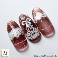KiraNail キラリーネイルステッカー エンボスシール レース ST-ELA-01