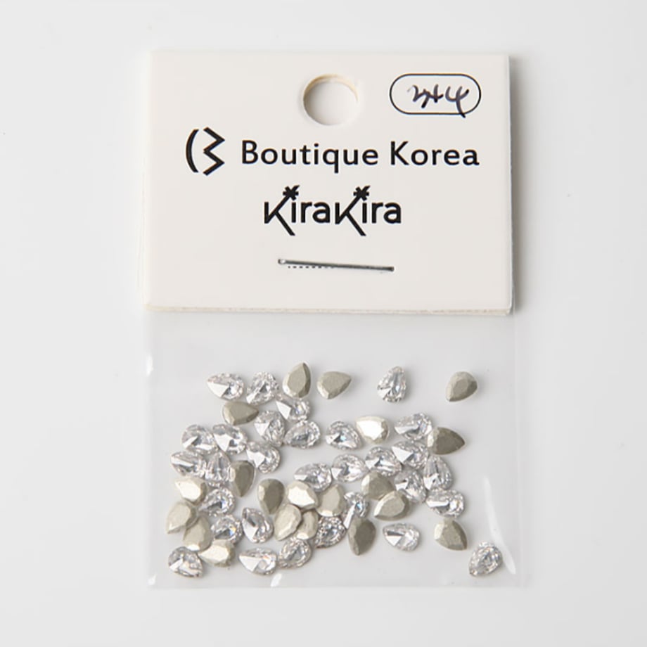 Boutique Korea miniピョンクリスタル 50個 しずく3×4mm Mini-06