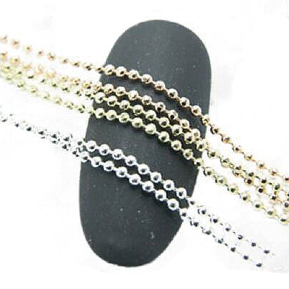 Boutique Korea 大容量ボールチェーン chain1-K1.0G ゴールド