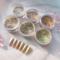 Boutique Korea ガラスグリッター2g ゴールドブルー G-23M