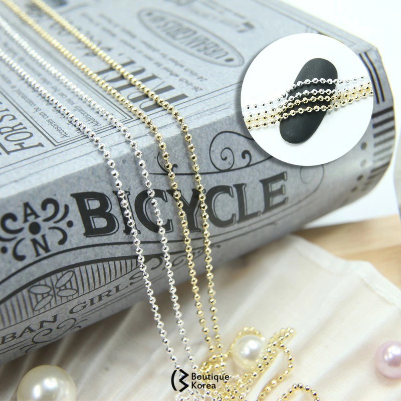 Boutique Korea 大容量ボールチェーン chain1-K0.8G ゴールド