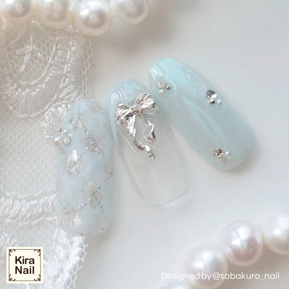 KiraNail メタルリボンメルヘンチュール シルバー RIB-MME-SHI