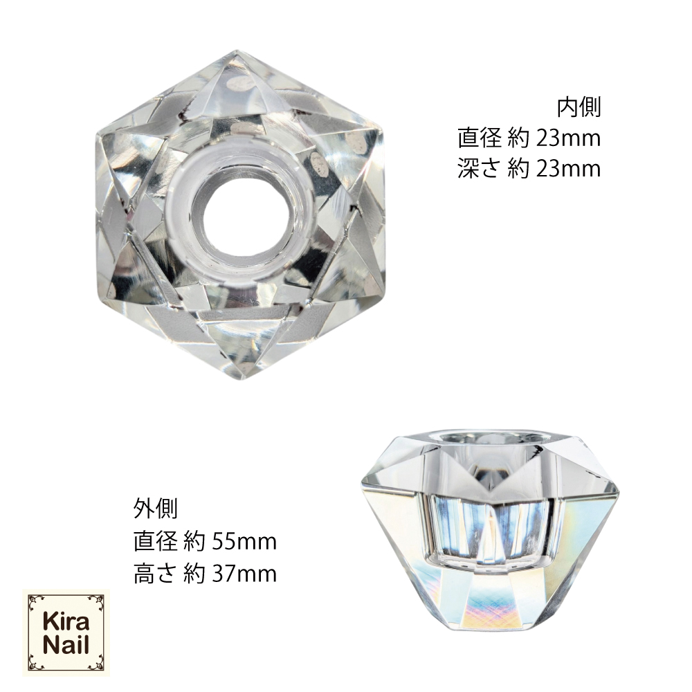 KiraNail ダッペンディッシュ ダイアモンドヘッドヘキサゴン IT-DPD-03