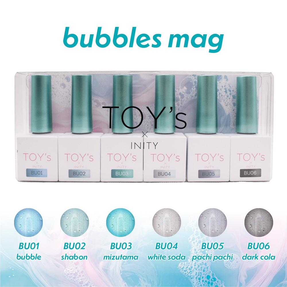 TOY's×INITY バブルスマグコレクション 7ml 6色セット T-BUST6