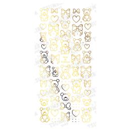 ツメキラ ベアーアンドリボン ゴールド ジェル専用 SG-HON-003