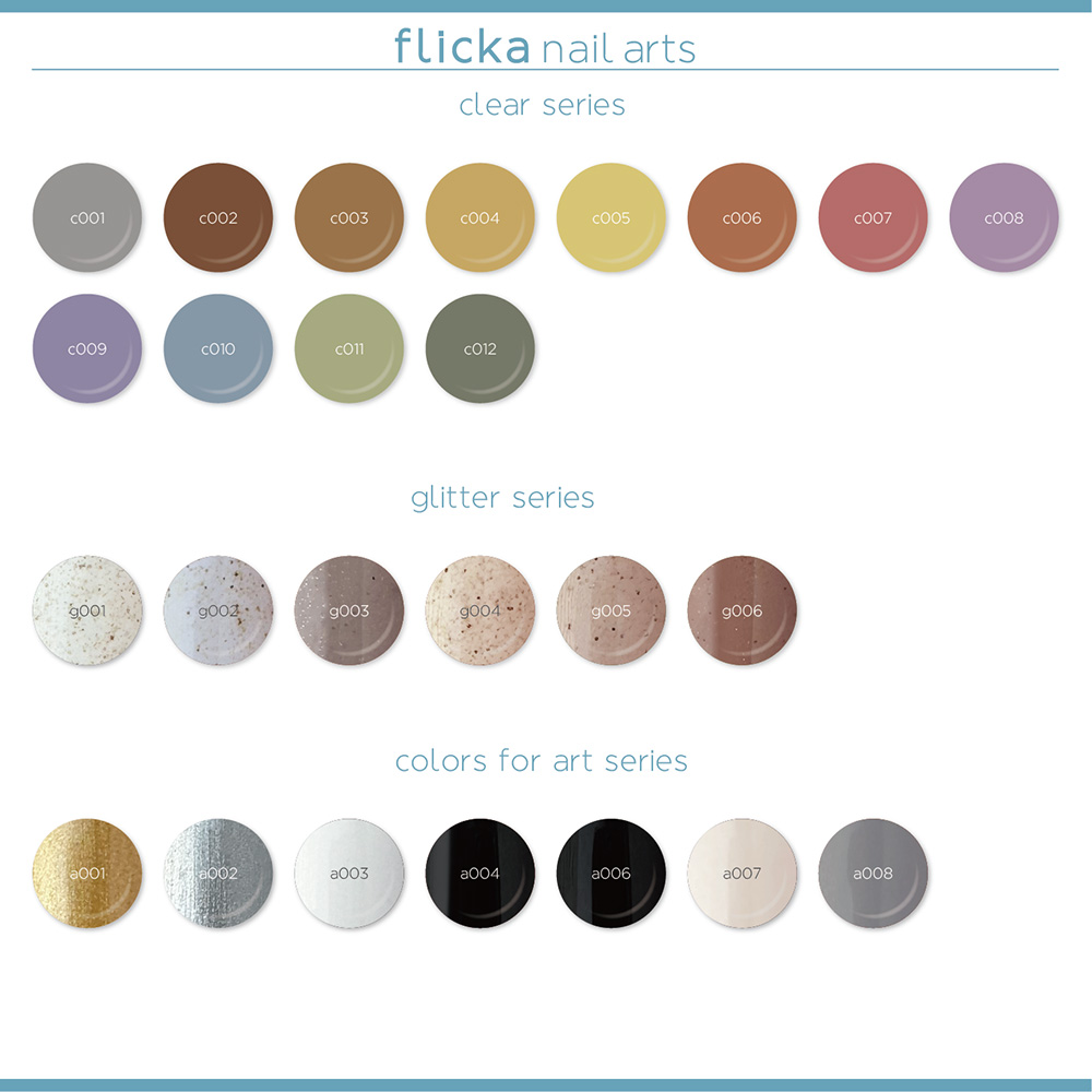 flicka nail arts フリッカカラー&マグジェル 115色セットFG-115SET