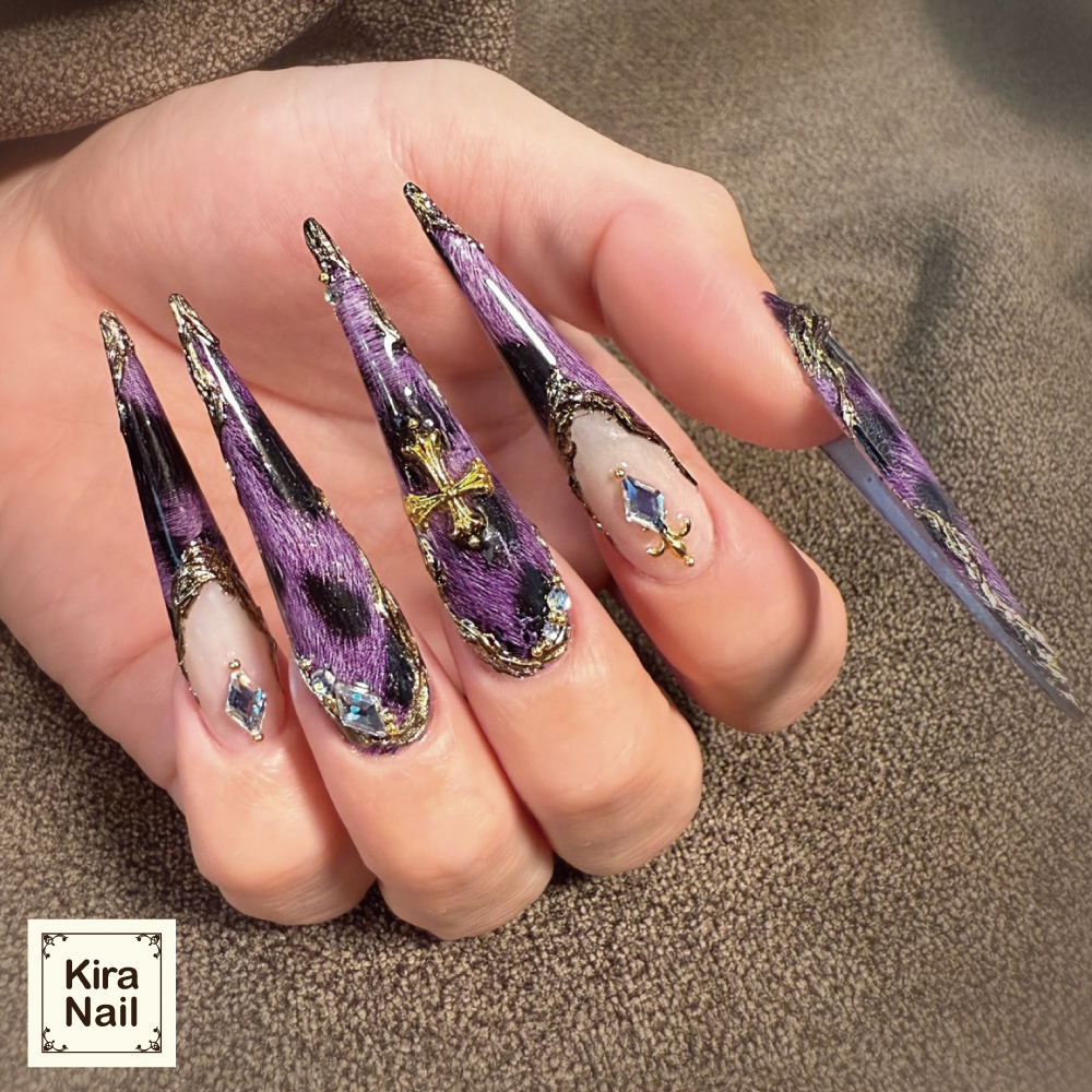 KiraNail 転写アートホイル アニマル パープル FO-BEK-02