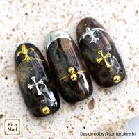 KiraNail クロス アリエル ゴールド 6×4.5mm PA-CRO-AGO