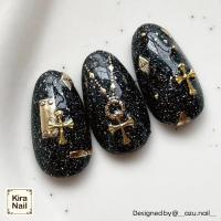 KiraNail クロス アリエル ゴールド 6×4.5mm PA-CRO-AGO