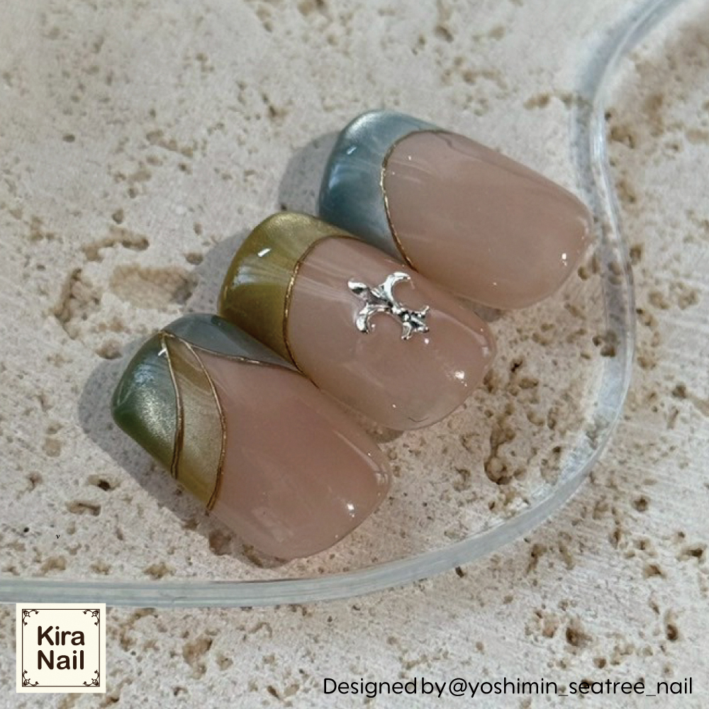 KiraNail リリーエンブレム ウリエル シルバー 6×4mm PA-LIL-USH