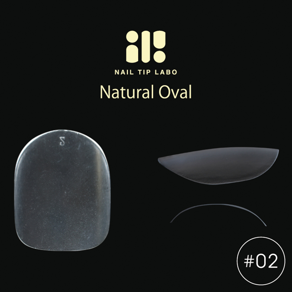 NAIL TIP LABO ネイルチップラボ ナチュラルオーバル #02