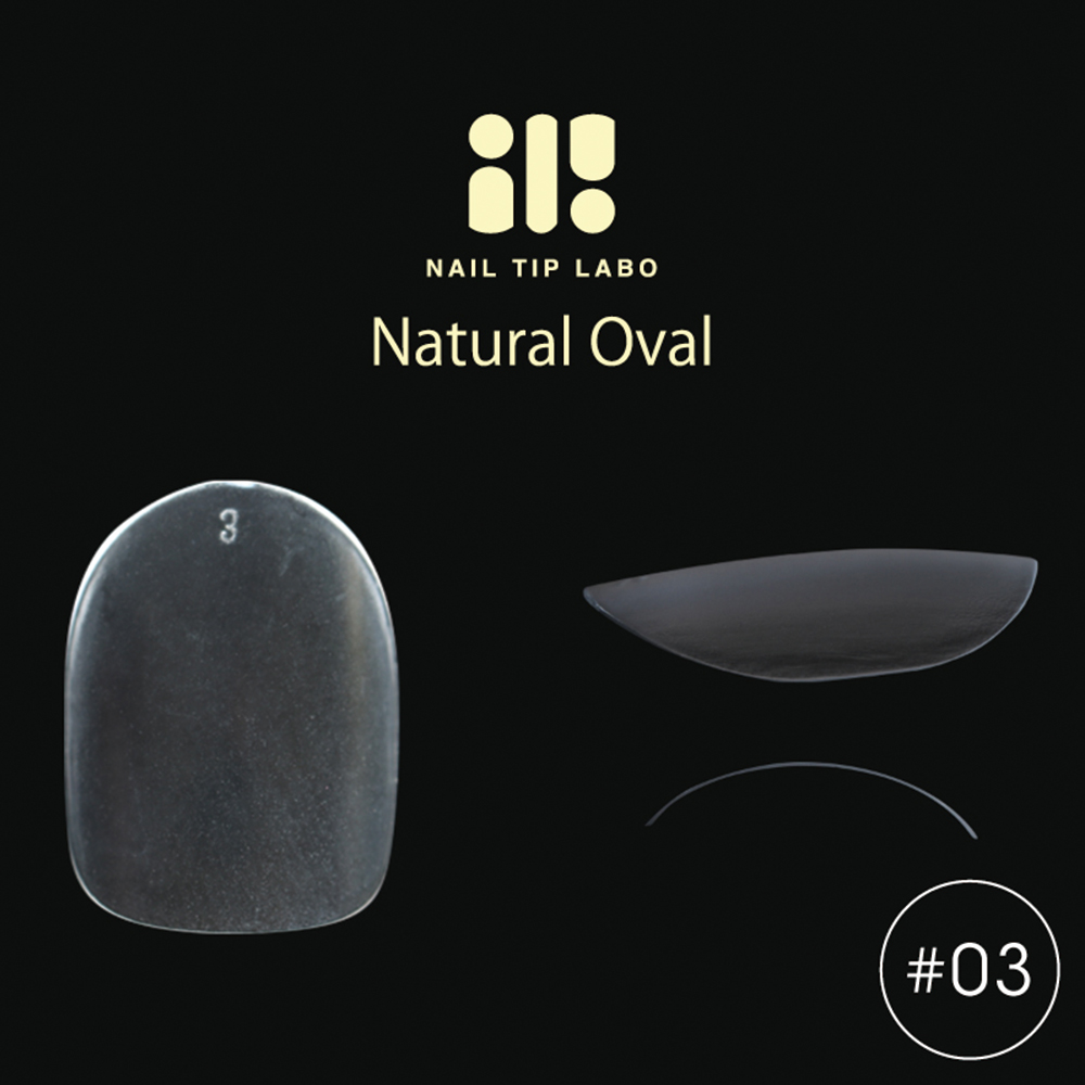NAIL TIP LABO ネイルチップラボ ナチュラルオーバル #03