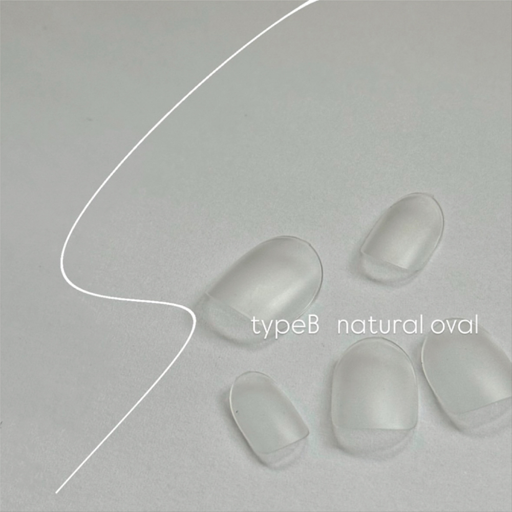 NAIL TIP LABO ネイルチップラボ ナチュラルオーバル #04
