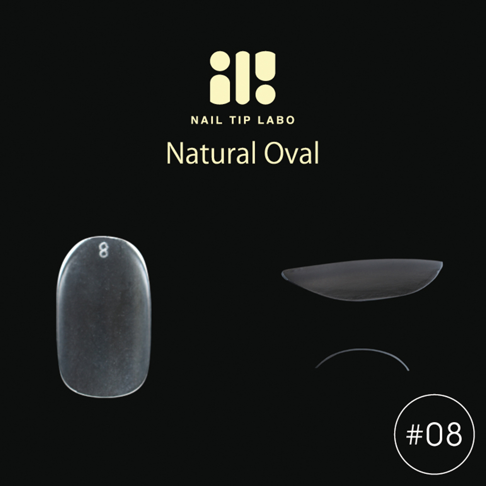 NAIL TIP LABO ネイルチップラボ ナチュラルオーバル #08