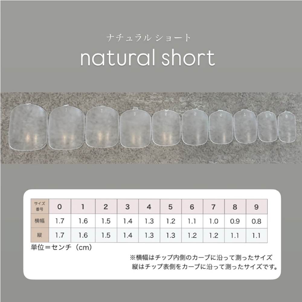 NAIL TIP LABO ネイルチップラボ ナチュラルショート セット