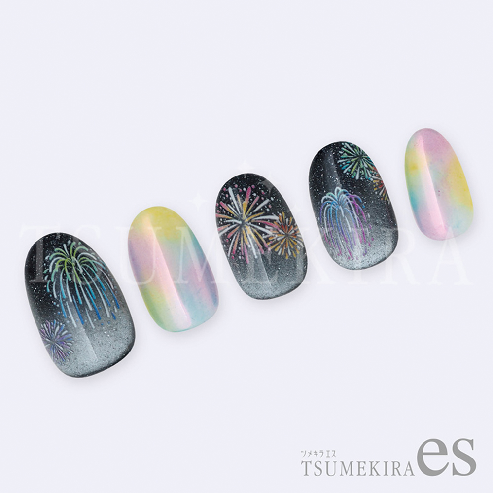 ツメキラes 花火 カラフル ES-FIW-004